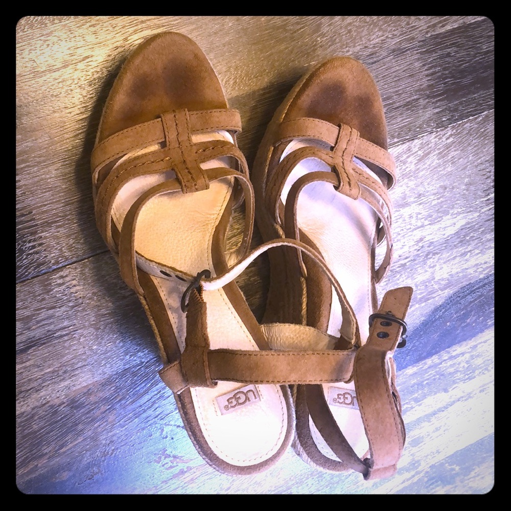 Ugg platform suede sandals - Picture 1 of 3